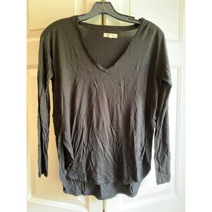 Madewell black, long sleeve shirt. XXS